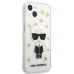 Karl Lagerfeld Ikonik Flower Case for iPhone 13 mini Transparent
