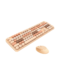Wireless keyboard + mouse set MOFII Sweet 2.4G (beige)