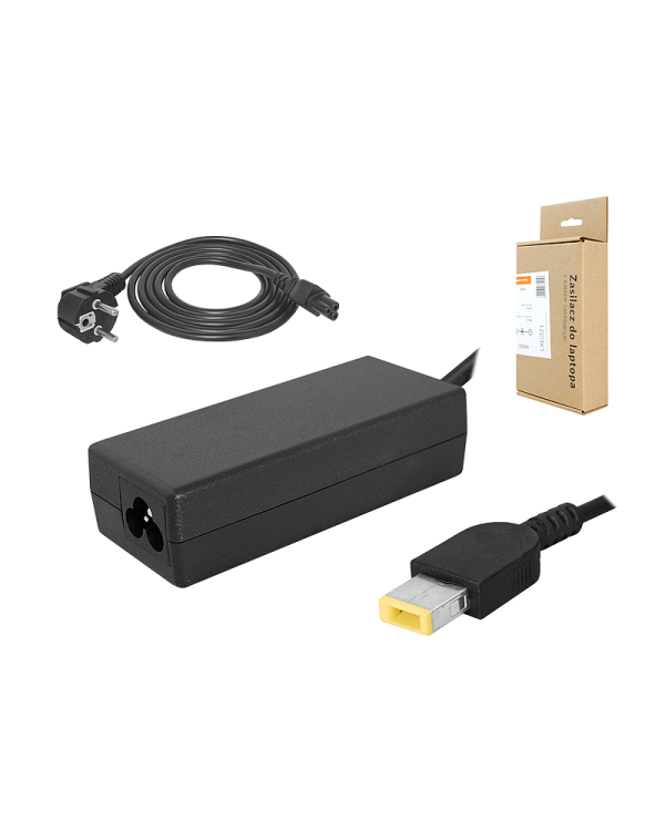 Адаптер питания для ноутбука LENOVO 20V 90W 4.5A квадратный желтый.