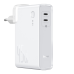 Baseus GaN power bank 10000 mAh fast wall charger PPS 45 W 2x USB Typ C Quick Charge 3.0 Power Delivery (gallium nitride) + USB Type C 1 m cable white (PPNLD-F02)