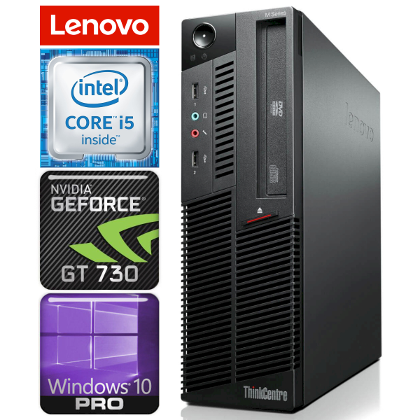 Lenovo M90 SFF i5-650 8GB 240SSD+2TB GT730 4GB DVD WIN10PRO/W7P [refurbished]