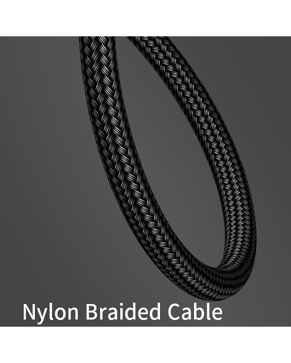 Дополнительное изображение книги «USAMS Kabel pleciony U5 2A USB-C czarny |black 1,2m SJ221TC01 (US-SJ221)»