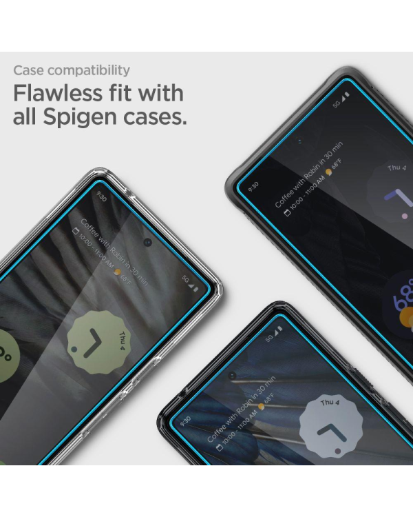 ТЕМПЕРИРОВАННОЕ СТЕКЛО Spigen ALM GLAS.TR 2-PACK GOOGLE PIXEL 7A CLEAR