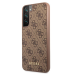 Guess GUHCS22SG4GFBR S22 S901 brązowy|brown hard case 4G Metal Gold Logo