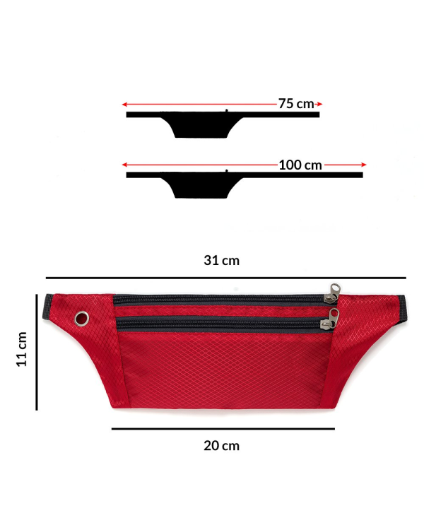 Ultimate Running Belt with headphone outlet  black