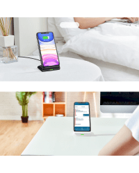 Choetech Set 2 x Qi Wireless Charger Stand 10W Stand Black White (T524-S)