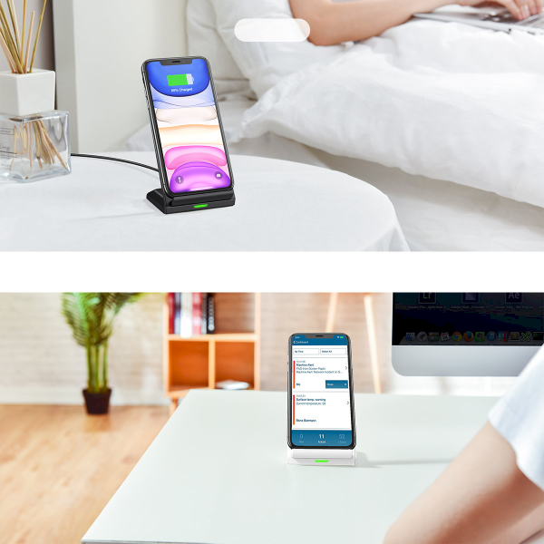 Choetech Set 2 x Qi Wireless Charger Stand 10W Stand Black White (T524-S)