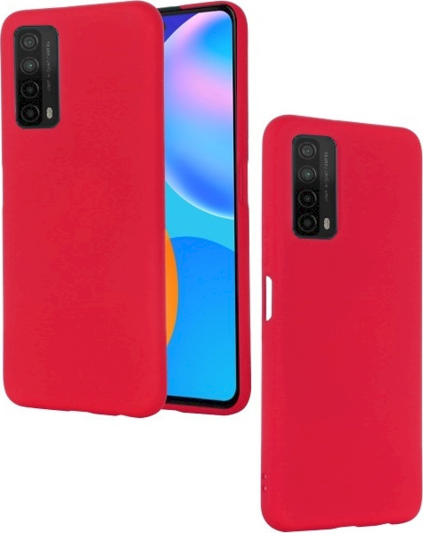 Fusion elegance fibre прочный силиконовый чехол для Huawei P Smart 2021 красный