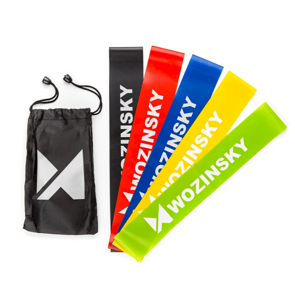 Wozinsky Exercise Bands Resistance Loop Band, Rubber Elastic Strength Training Equipment for Home Gym (WRBS5-01)