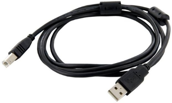 Omega OUAB3 USB 2.0 A-plug AM-BM Кабель для принтера 3m Черный