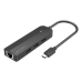 Обложка книги «USB-C - 3x USB 2.0, RJ45, Micro-B Концентратор Vention TGOBB 0,15 м, черный»