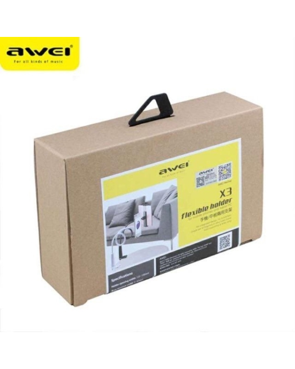 AWEI uchwyt biurkowy X3 4"-10,5" czarny |black długie ramię