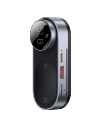 Transmiter FM Baseus Solar Car, Bluetooth 5.0, TF, AUX (czarny)