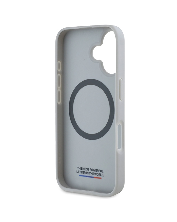BMW BMHMP16S23PUDTS iPhone 16 6.1" szary|grey hardcase M Carbon Tricolor Line MagSafe