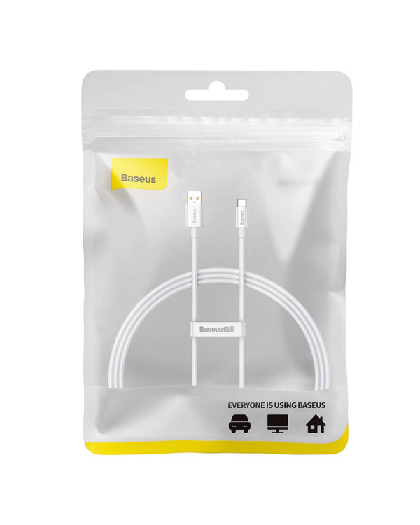 Cable USB do USB-C Baseus Superior 100W 1m (white)