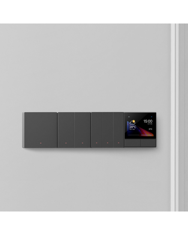 Sonoff Smart 3-канальный Wi-Fi настенный выключатель черный (M5-3C-80)