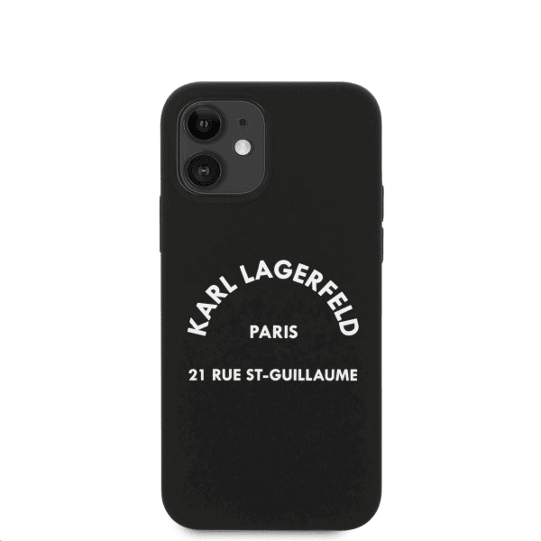 Обложка книги «KLHCP12SSLSGRBK Karl Lagerfeld Rue St Guillaume Silicone Case for iPhone 12 mini 5.4 Black»
