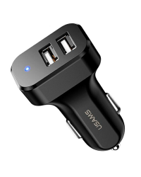 USAMS Ład. sam. 2xUSB C13 2,1A czarny|black (only head) CC87TC01