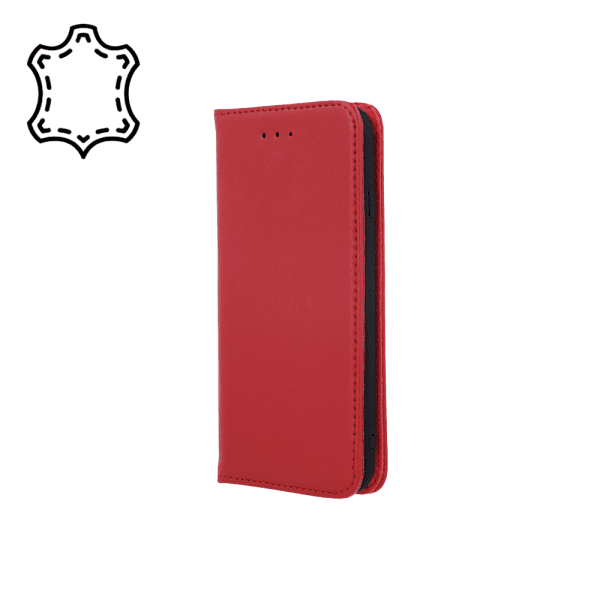 Fusion Genuine Leather книжка чехол для Xiaomi Redmi 12C красный