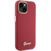 GUHCP15SSMBSLM Guess iPhone 15 6.1" hardcase Silicone Script Metal Logo & Frame magenta