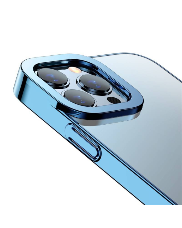 Baseus Glitter Transparent Case for iPhone 13 Pro Max (blue)