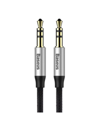 Baseus CAM30-BS1 Премиум AUX провод 3.5 mm -> 3.5 mm 1.0m Серый