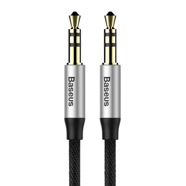 Baseus CAM30-BS1 Премиум AUX провод 3.5 mm -> 3.5 mm 1.0m Серый