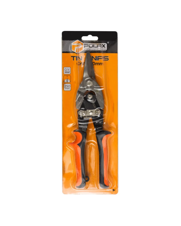 Ножницы для олова, 250 мм прямые Cr-V