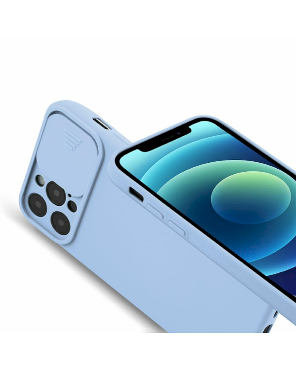 Fusion Camera Protect силиконовый чехол для Apple iPhone 13 Pro Max светло синий