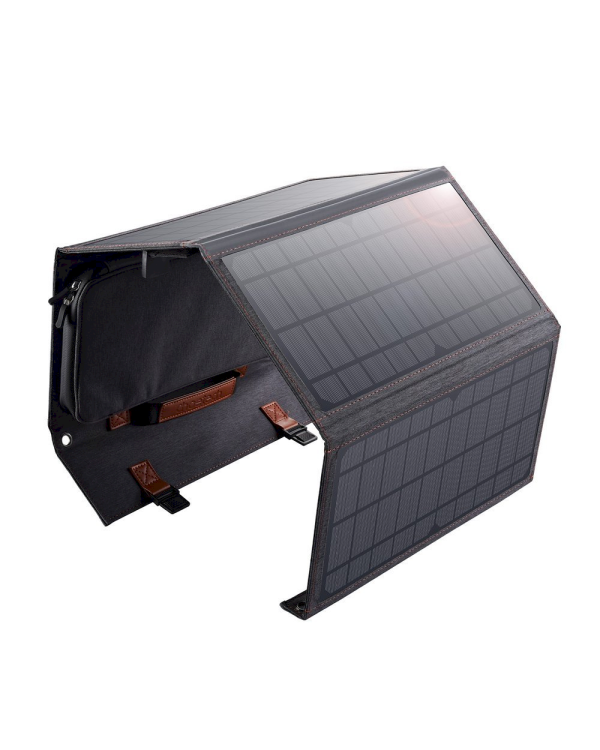 Choetech Foldable Solar Charger Solar Photovoltaic 36W Quick Charge Power Delivery USB / USB Type C (94 x 36 cm) Gray (SC006)
