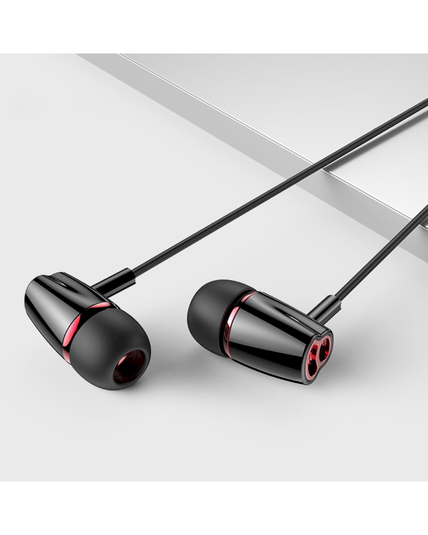 Дополнительное изображение книги «Joyroom in-ear earphones 3.5mm mini jack with remote and microphone black (JR-EL114)»