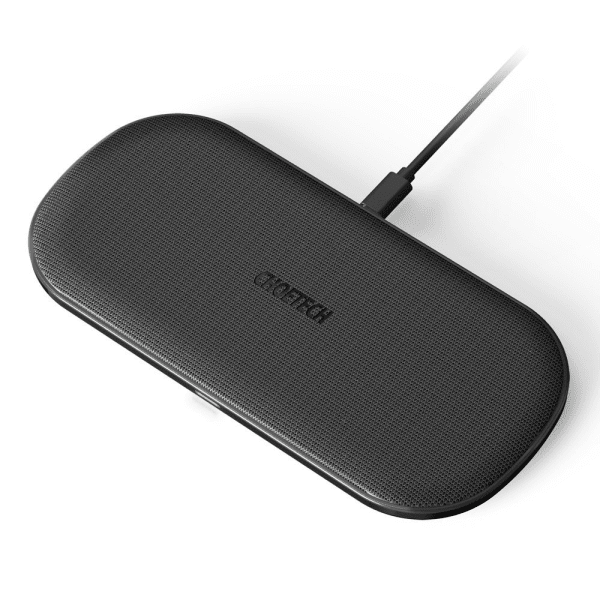 Обложка книги «Choetech 2in1 Qi Wireless Charger for Airpods 2 Phone / Earphone with 5 Charging Coils Black (T535-S (H))»