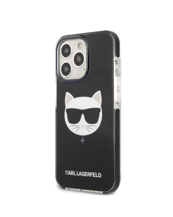 Karl Lagerfeld TPE Choupette Head Case for iPhone 13 Pro Black