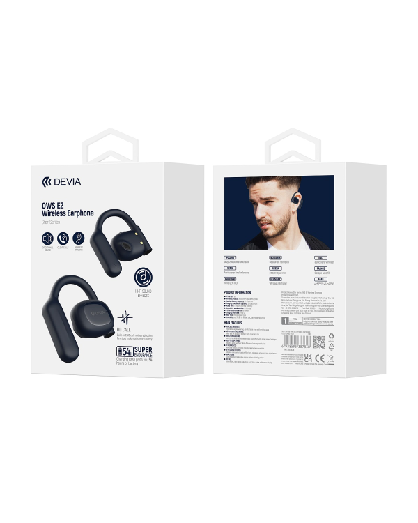 Devia Bluetooth-наушники OWS Star E2 темно-синего цвета