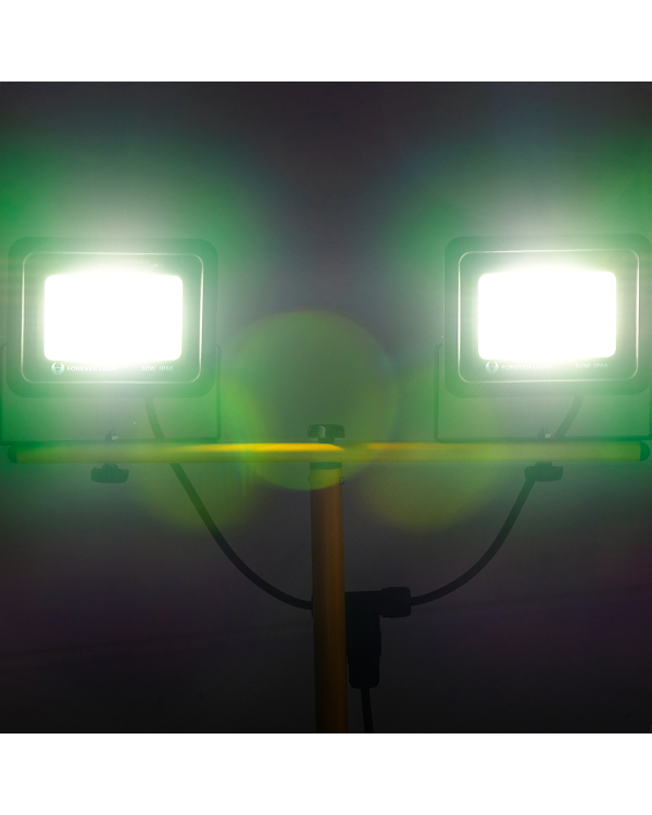 Рабочий светильник светодиодный 2х50Вт 4500К со штативом Forever Light