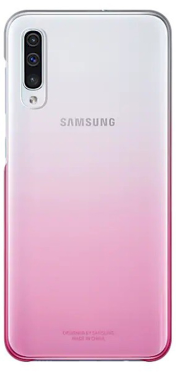 Samsung EF-AA505CPEGWW Gradation Cover Оригинальный чехол для Samsung A505 / A307 / A507 Galaxy A50 / A30s /A50s Прозрачный - Розовый