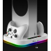 iPega XBS012S Multifunctional Charging and Cooling RGB Stand for Xbox Series S + 2pcs Batteries (Damaged Package)