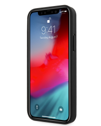 FESAXHCP12LBK Ferrari On Track Stripe Carbon Hard Case for iPhone 12 Pro Max 6.7 Black