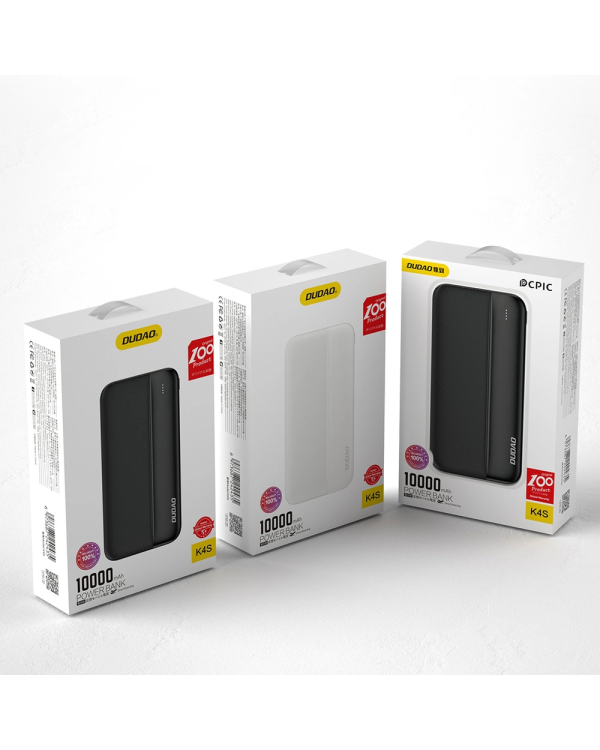 Дополнительное изображение книги «Dudao K4S powerbank 2x USB Type A 10000mAh 5V | 2A черный»