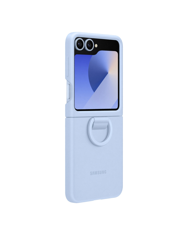 Силиконовый чехол Samsung EF-PF741TLEGWW для Samsung F741B Galaxy Z Flip 6 - синий