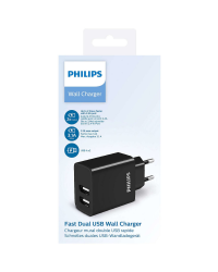 Philips DLP2610|12 - зарядное устройство для телефона 2 X USB | черный