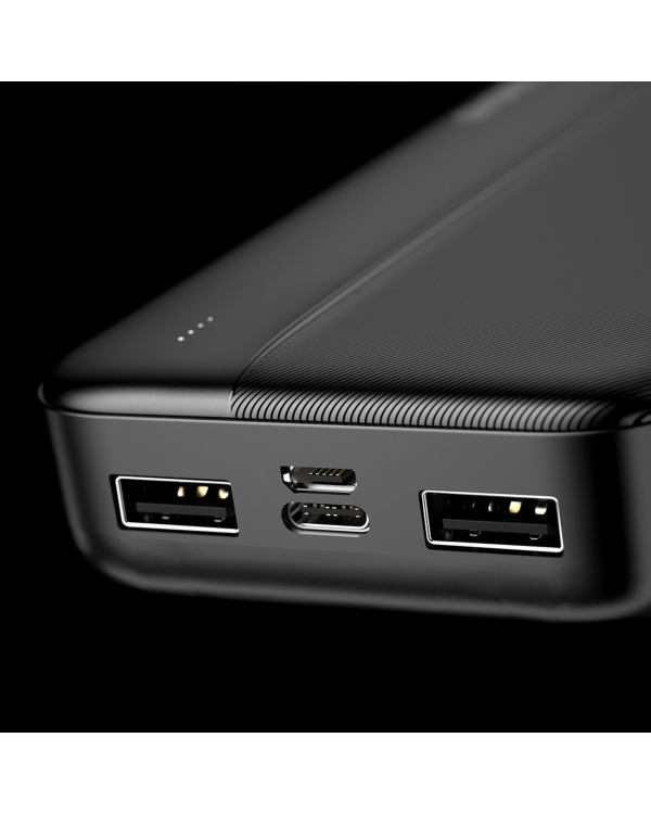 Dudao powerbank 20000mAh 2xUSB-A 10W black (K4S+)