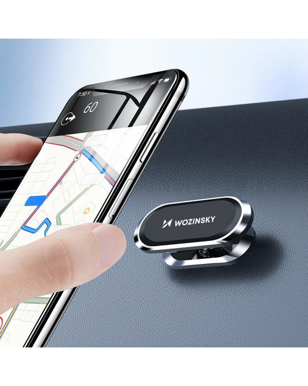 Дополнительное изображение книги «Wozinsky Self-adhesive Magnetic 360 Car Dashboard Mount Silver (WMH-06)»