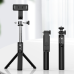 Selfie Stick MINI - со съемным пультом дистанционного управления Bluetooth и штативом - P20S BLACK