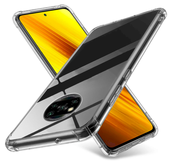 Fusion Ultra Back Case 1 mm Прочный Силиконовый чехол для Xiaomi Poco X3 Прозрачный