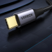 Дополнительное изображение книги «Ugreen US187 USB3.0 A|M to USB-C|M 2M Cable with Dark Gray Aluminum Sheath Black»