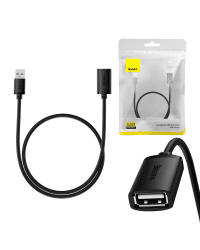 Удлинительный кабель USB 2.0 Baseus 0,5 м (черный)