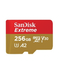 Memory card SanDisk microSDXC Extreme 256GB 160/90 MB/s V30 A2 U3 4K (SDSQXA1-256G-GN6MA)