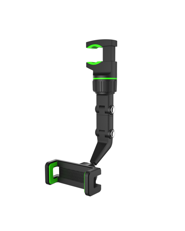 Adjustable car rearview mirror holder for smartphone