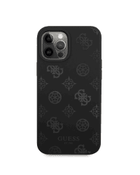 GUHCP12LLSPEBK Guess Liquid Silicone Tone on Tone Peony Case for iPhone 12 Pro Max Black